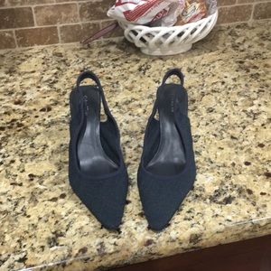 Calvin Klein Navy sling back heels good condition worn a few times.